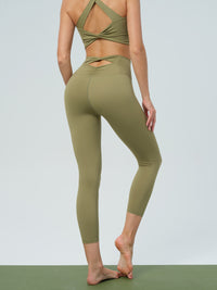 Women Knitted Nylon Yoga Leggings Sustainable Yoga Bottoms - BERLOOK