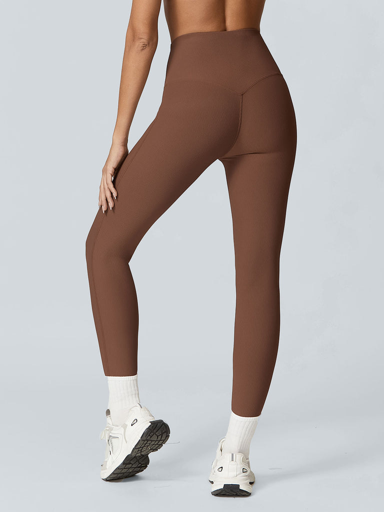 Women Knitted Nylon Yoga Leggings Sustainable Yoga Bottoms - BERLOOK