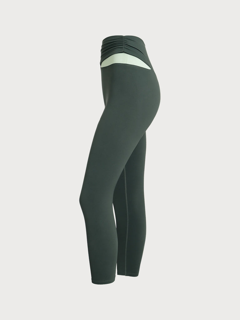 Women Knitted Nylon Yoga Leggings Sustainable Yoga Bottoms - BERLOOK