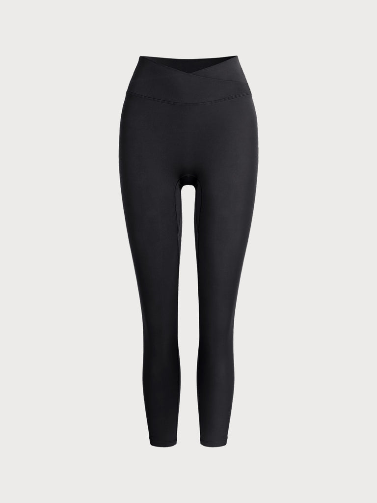 Women Knitted Nylon Yoga Leggings Sustainable Yoga Bottoms - BERLOOK