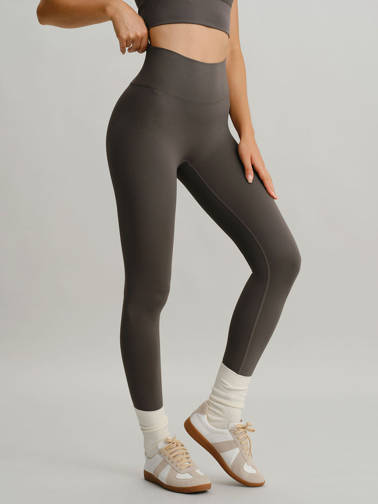 Women Knitted Nylon Yoga Leggings Sustainable Yoga Bottoms - BERLOOK