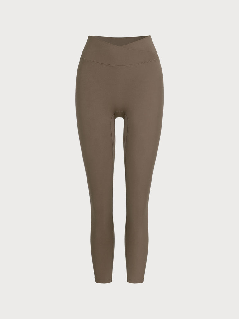 Women Knitted Nylon Yoga Leggings Sustainable Yoga Bottoms - BERLOOK