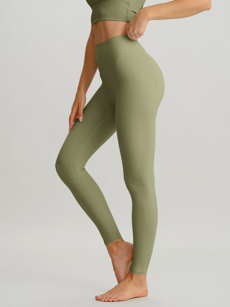 Women Knitted Nylon Yoga Leggings Sustainable Yoga Bottoms - BERLOOK
