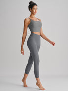 Women Knitted Nylon Yoga Leggings Sustainable Yoga Bottoms - BERLOOK
