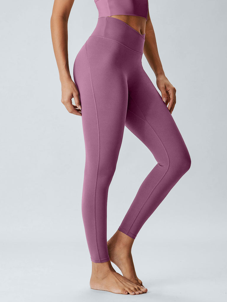 Women Knitted Nylon Yoga Leggings Sustainable Yoga Bottoms - BERLOOK