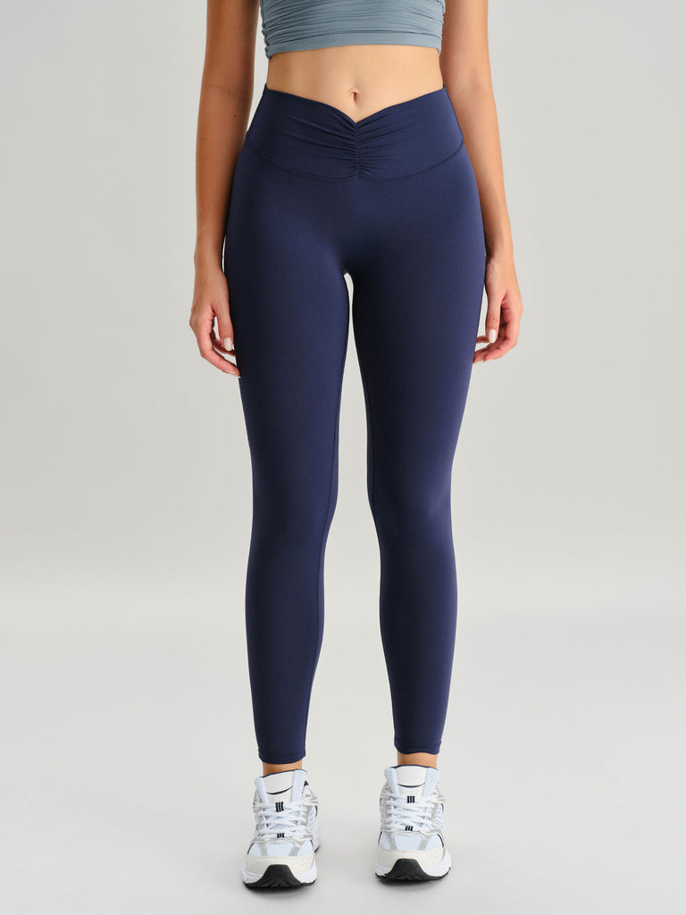 Women Knitted Nylon Yoga Leggings Sustainable Yoga Bottoms - BERLOOK