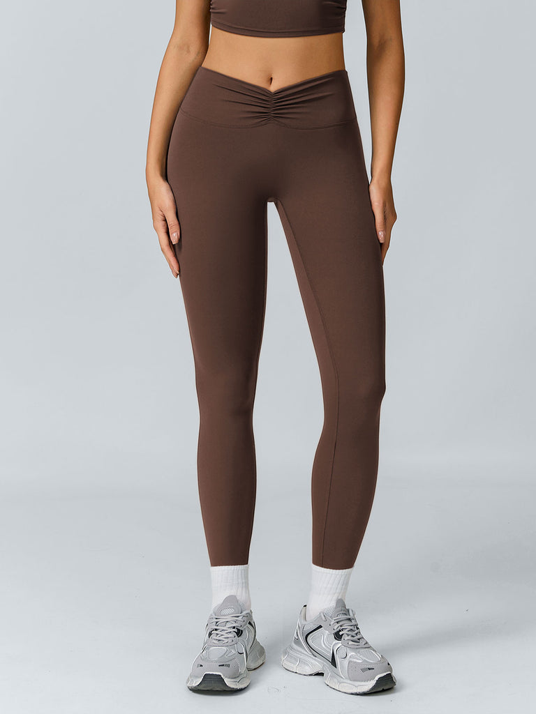 Women Knitted Nylon Yoga Leggings Sustainable Yoga Bottoms - BERLOOK