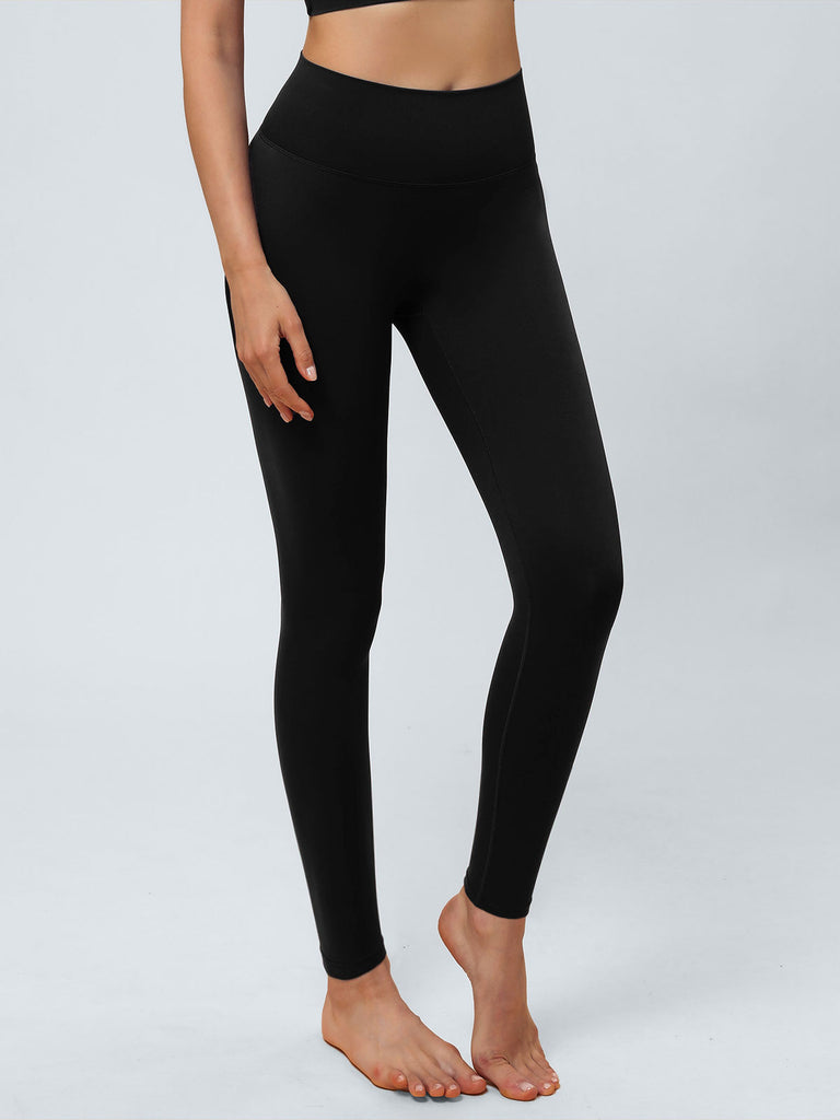 Women Knitted Nylon Yoga Leggings Sustainable Yoga Bottoms - BERLOOK