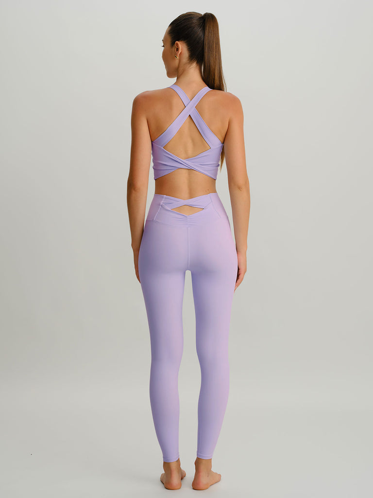 Women Knitted Nylon Yoga Leggings Sustainable Yoga Bottoms - BERLOOK
