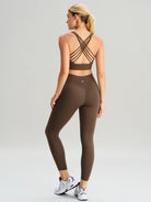 Women Knitted Nylon Yoga Leggings Sustainable Yoga Bottoms - BERLOOK