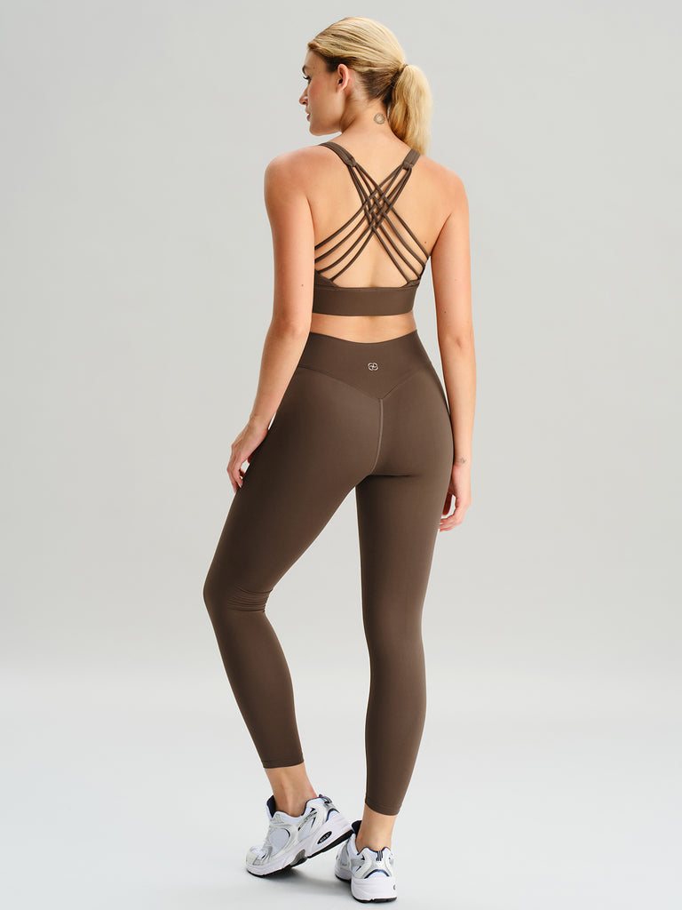 Women Knitted Nylon Yoga Leggings Sustainable Yoga Bottoms - BERLOOK