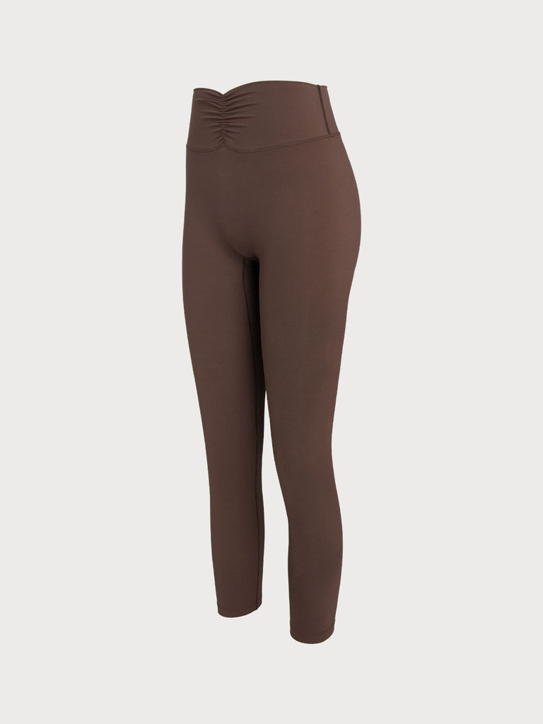 Women Knitted Nylon Yoga Leggings Sustainable Yoga Bottoms - BERLOOK