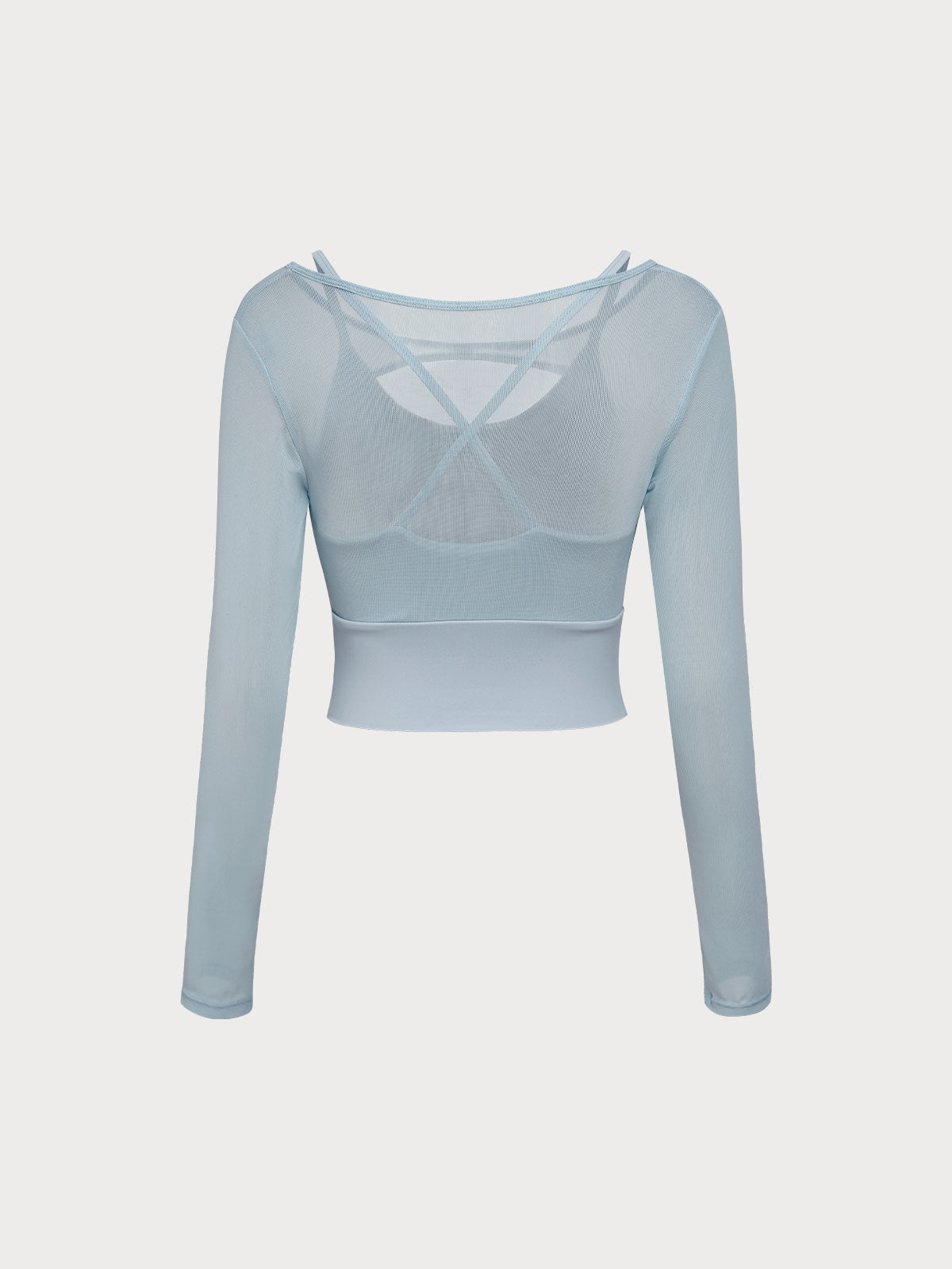 Women Knitted Nylon Yoga Long Sleeve Tops Sustainable Yoga Tops - BERLOOK