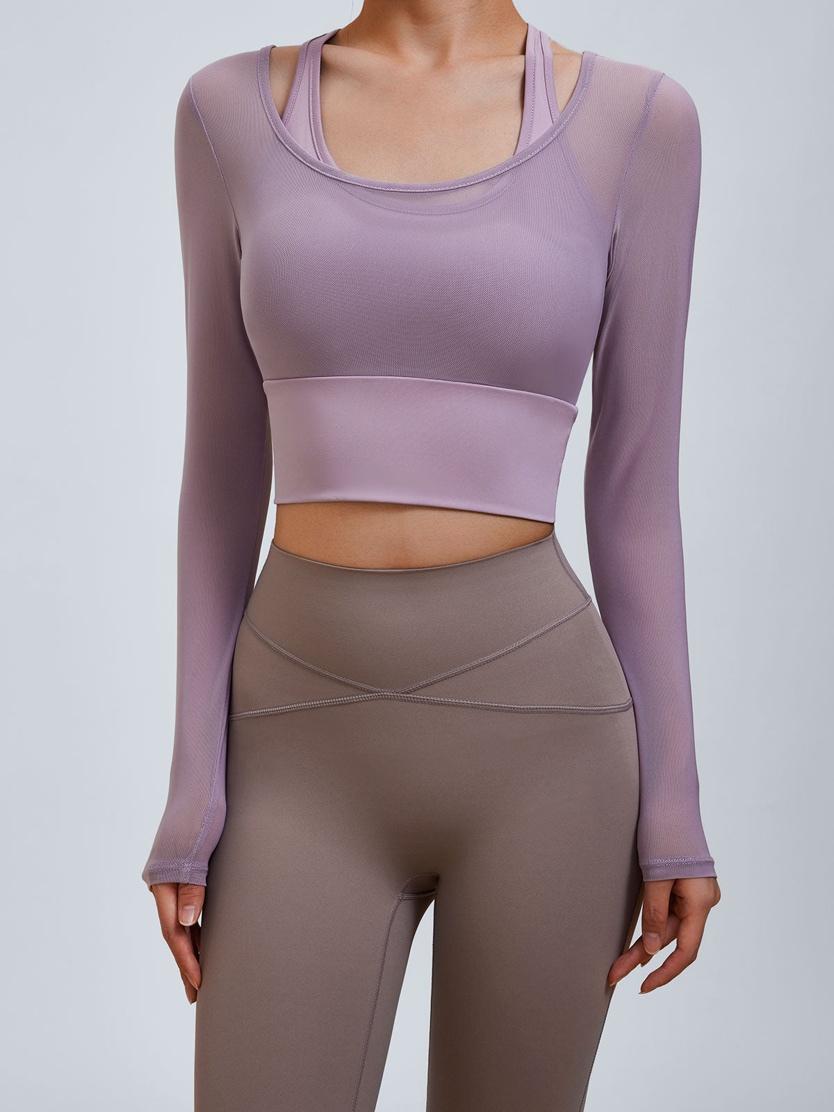 Sustainable Long Sleeve Tops for Women, Light Support, For