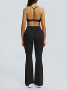 Women Knitted Nylon Yoga Pants Sustainable Yoga Bottoms - BERLOOK