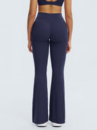 Women Knitted Nylon Yoga Pants Sustainable Yoga Bottoms - BERLOOK