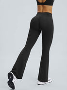 Women Knitted Nylon Yoga Pants Sustainable Yoga Bottoms - BERLOOK