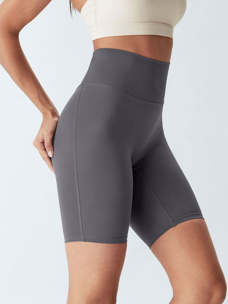 Women Knitted Nylon Yoga Shorts Sustainable Yoga Bottoms - BERLOOK