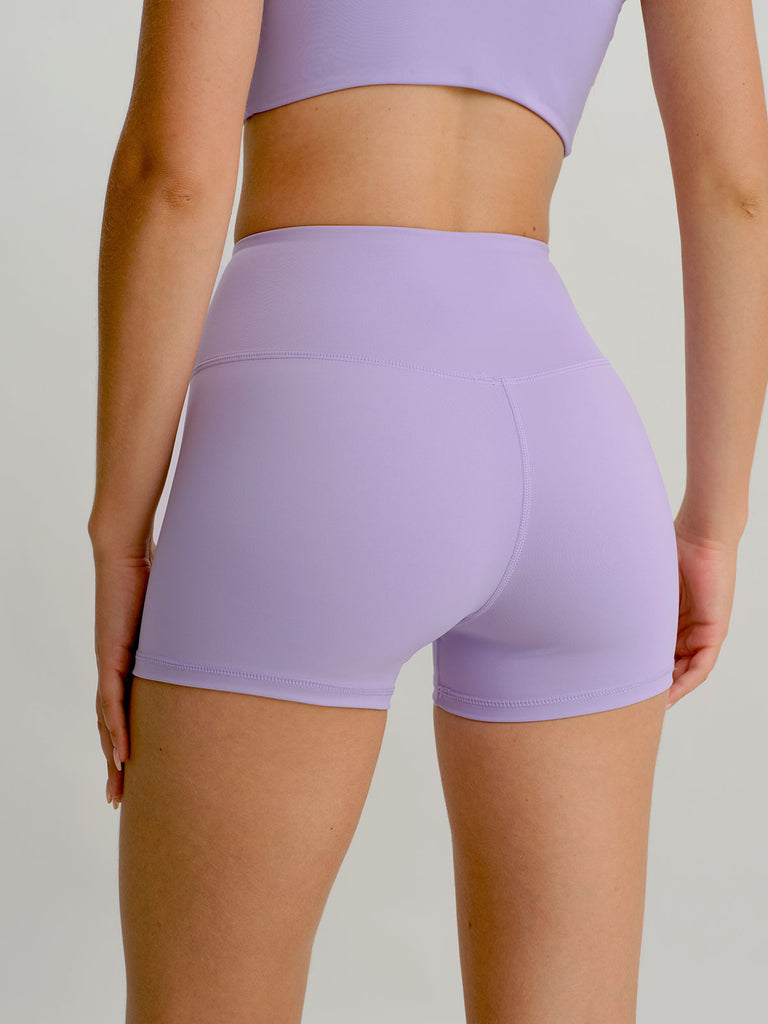 Women Knitted Nylon Yoga Shorts Sustainable Yoga Bottoms - BERLOOK