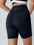 Women Knitted Nylon Yoga Shorts Sustainable Yoga Bottoms - BERLOOK