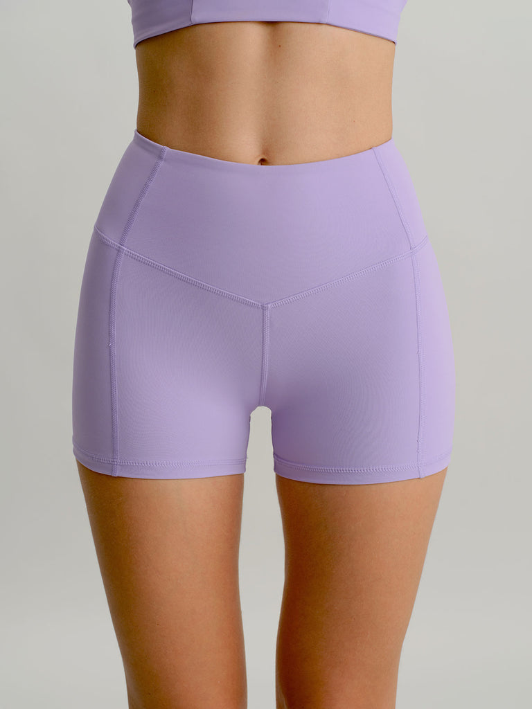 Women Knitted Nylon Yoga Shorts Sustainable Yoga Bottoms - BERLOOK