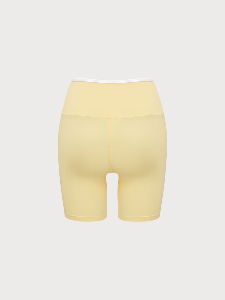 Women Knitted Nylon Yoga Shorts Sustainable Yoga Bottoms - BERLOOK