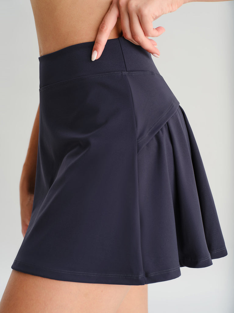Women Knitted Nylon Yoga Skirts Sustainable Yoga Bottoms - BERLOOK
