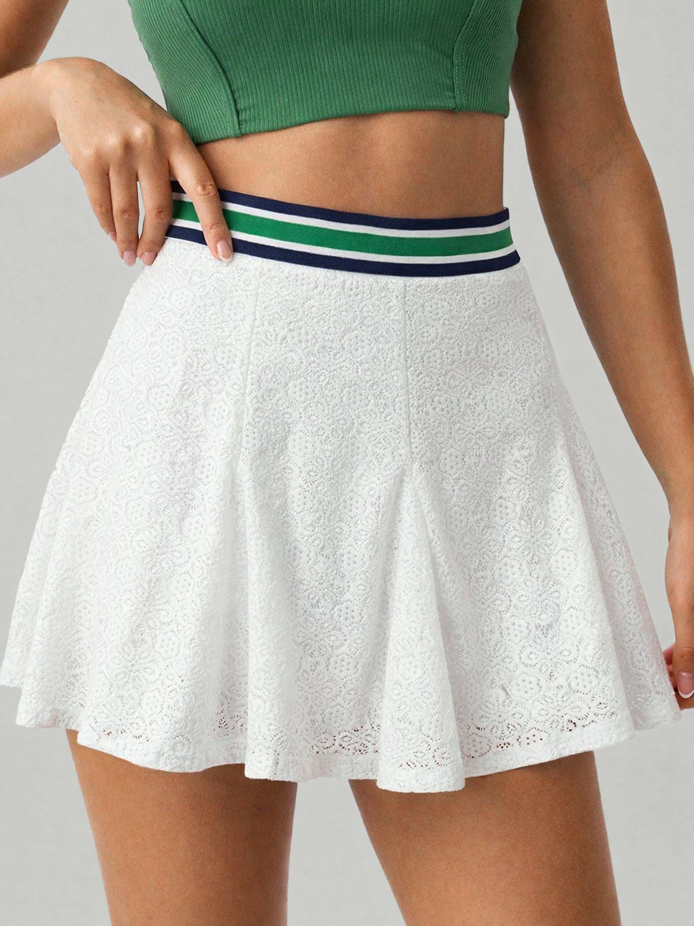 Women Knitted Nylon Yoga Skirts Sustainable Yoga Bottoms - BERLOOK