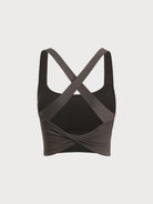 Women Knitted Nylon Yoga Sports Bras Sustainable Yoga Tops - BERLOOK