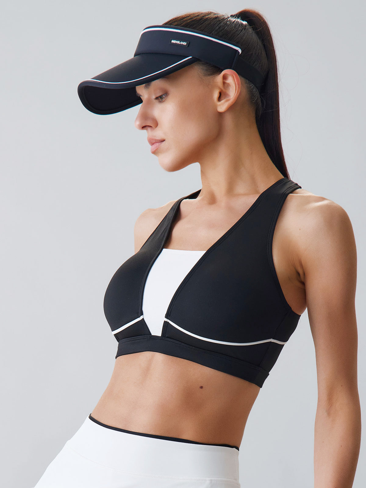 Women Knitted Nylon Yoga Sports Bras Sustainable Yoga Tops - BERLOOK