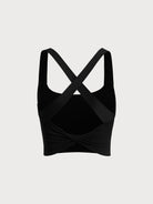 Women Knitted Nylon Yoga Sports Bras Sustainable Yoga Tops - BERLOOK