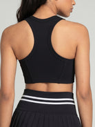 Women Knitted Nylon Yoga Sports Bras Sustainable Yoga Tops - BERLOOK