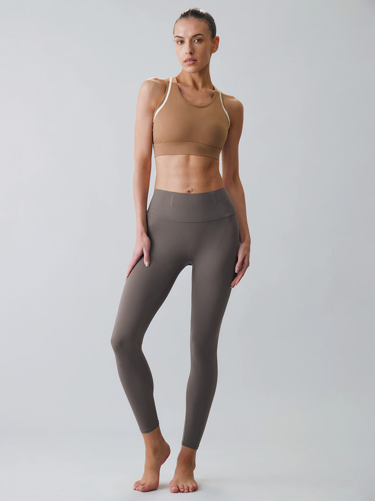 Women Knitted Nylon Yoga Sports Bras Sustainable Yoga Tops - BERLOOK