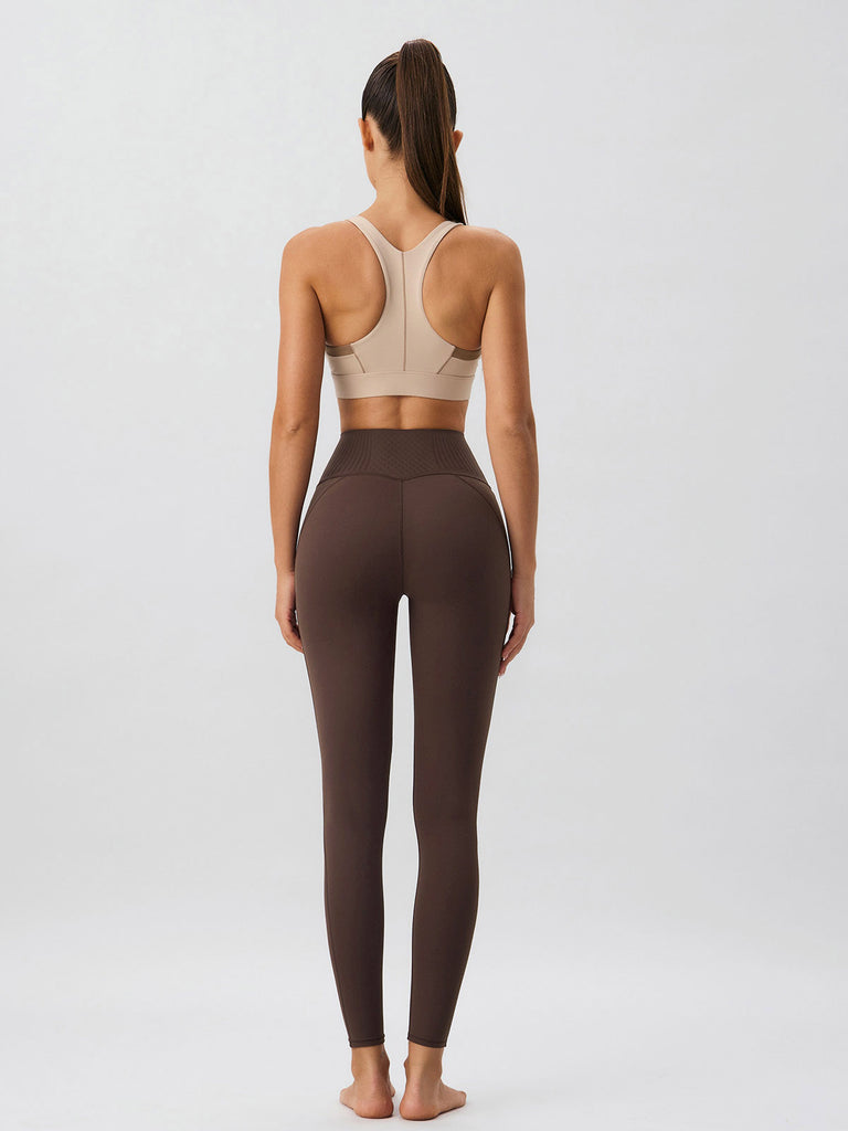 Women Knitted Nylon Yoga Sports Bras Sustainable Yoga Tops - BERLOOK