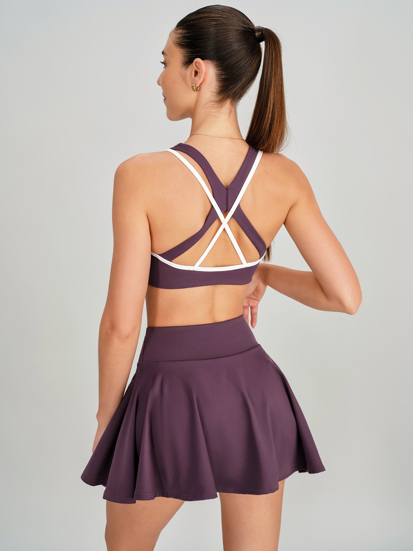 Women Knitted Nylon Yoga Sports Bras Sustainable Yoga Tops - BERLOOK