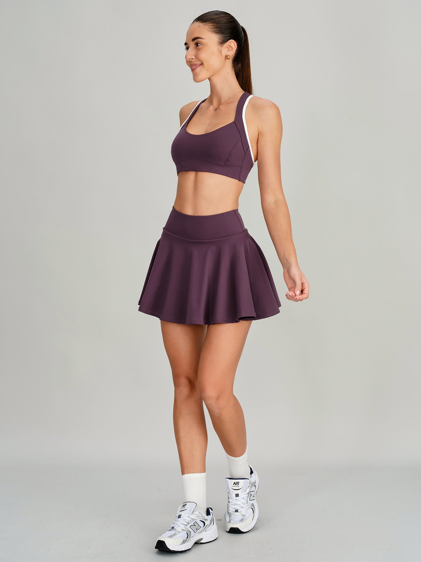 Women Knitted Nylon Yoga Sports Bras Sustainable Yoga Tops - BERLOOK