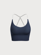 Women Knitted Nylon Yoga Sports Bras Sustainable Yoga Tops - BERLOOK