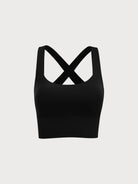 Women Knitted Nylon Yoga Sports Bras Sustainable Yoga Tops - BERLOOK