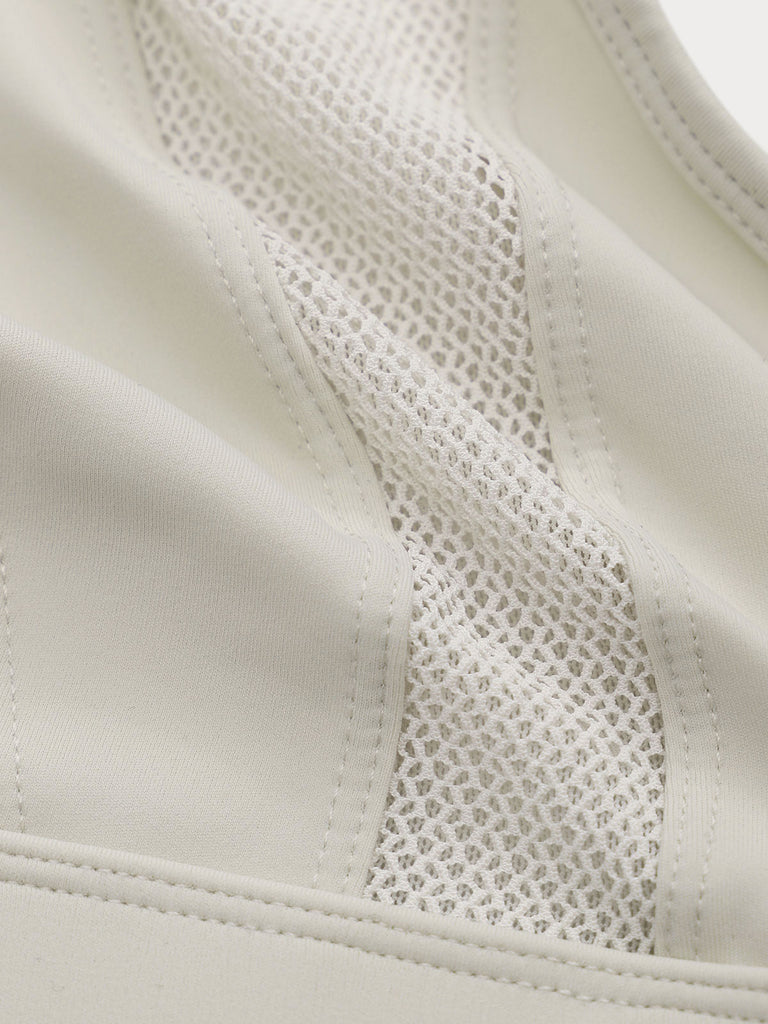 Women Knitted Nylon Yoga Sports Bras Sustainable Yoga Tops - BERLOOK