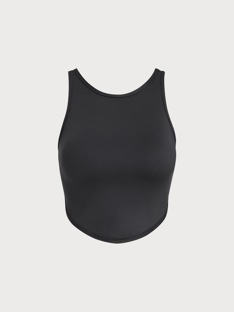 Women Knitted Nylon Yoga Sports Bras Sustainable Yoga Tops - BERLOOK