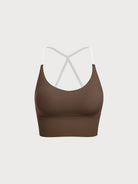 Women Knitted Nylon Yoga Sports Bras Sustainable Yoga Tops - BERLOOK
