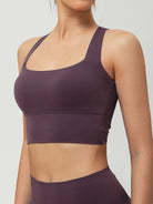 Women Knitted Nylon Yoga Sports Bras Sustainable Yoga Tops - BERLOOK