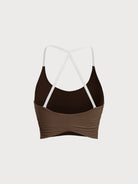 Women Knitted Nylon Yoga Sports Bras Sustainable Yoga Tops - BERLOOK