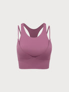 Women Knitted Nylon Yoga Sports Bras Sustainable Yoga Tops - BERLOOK