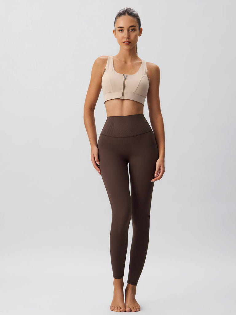 Women Knitted Nylon Yoga Sports Bras Sustainable Yoga Tops - BERLOOK