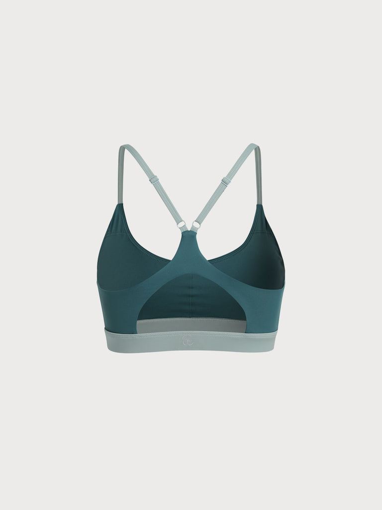 Women Knitted Nylon Yoga Sports Bras Sustainable Yoga Tops - BERLOOK