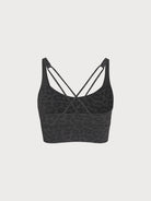 Women Knitted Nylon Yoga Sports Bras Sustainable Yoga Tops - BERLOOK