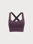 Women Knitted Nylon Yoga Sports Bras Sustainable Yoga Tops - BERLOOK