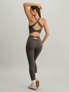 Women Knitted Nylon Yoga Sports Bras Sustainable Yoga Tops - BERLOOK