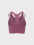 Women Knitted Nylon Yoga Sports Bras Sustainable Yoga Tops - BERLOOK
